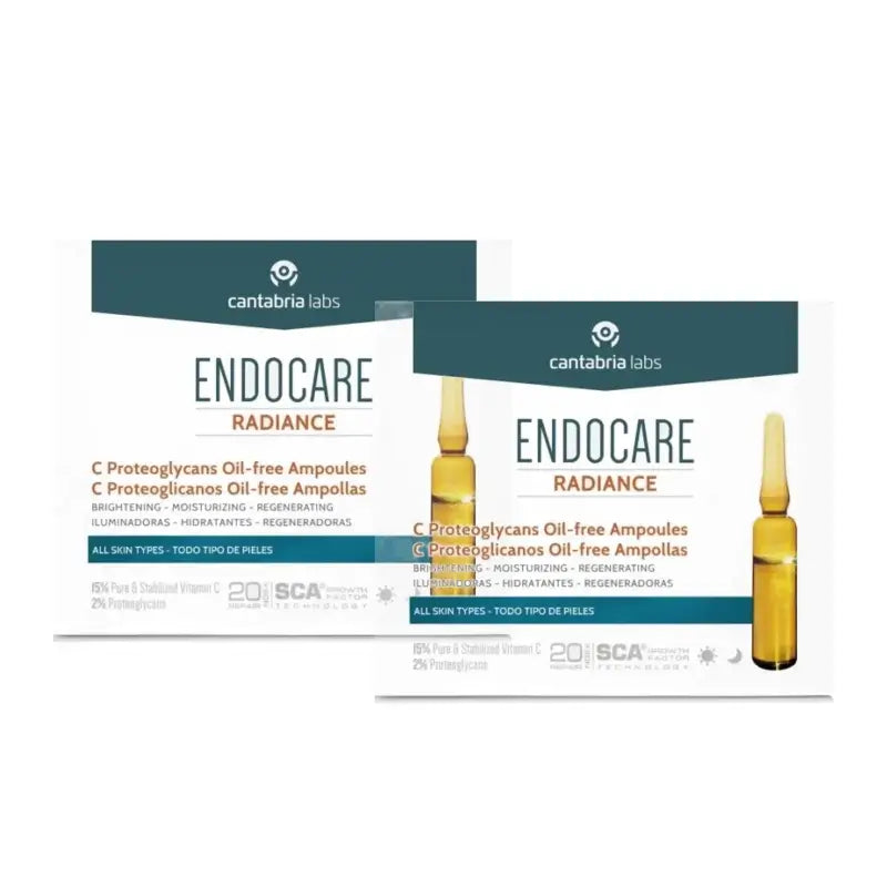 Endocare Radiance C Proteoglycans Oil-Free, 30 ampoules x 2 ml, Pack of 2