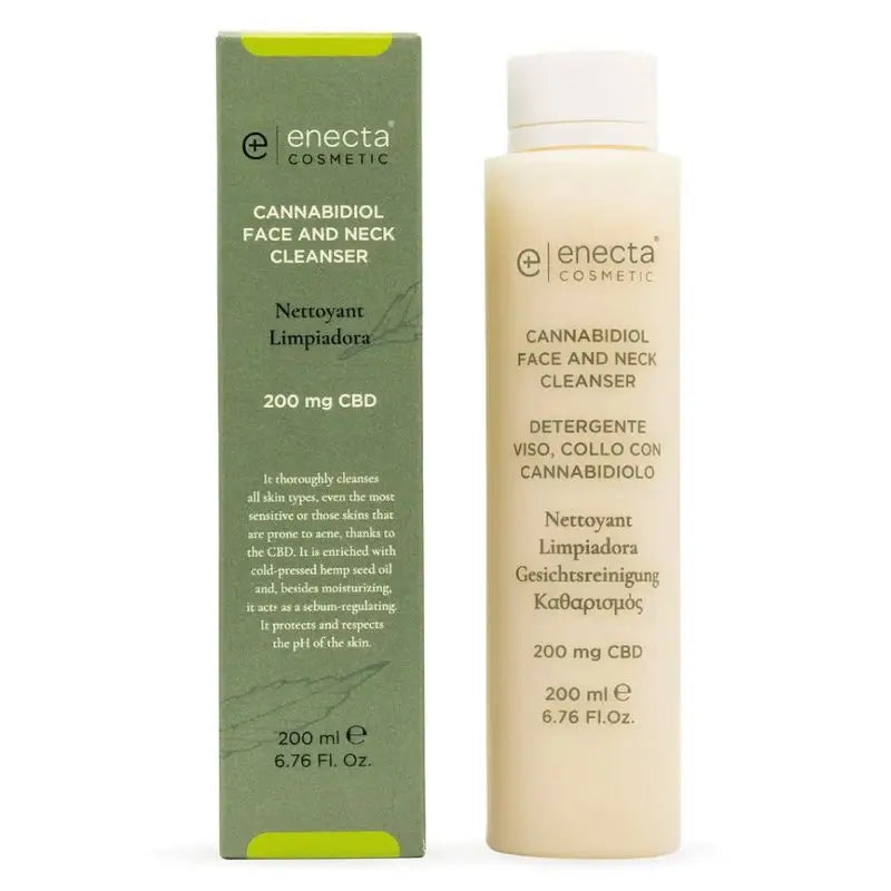 Enecta Facial Cleansing Gel With CBD 200 Mg Cannabidiol , 200 ml
