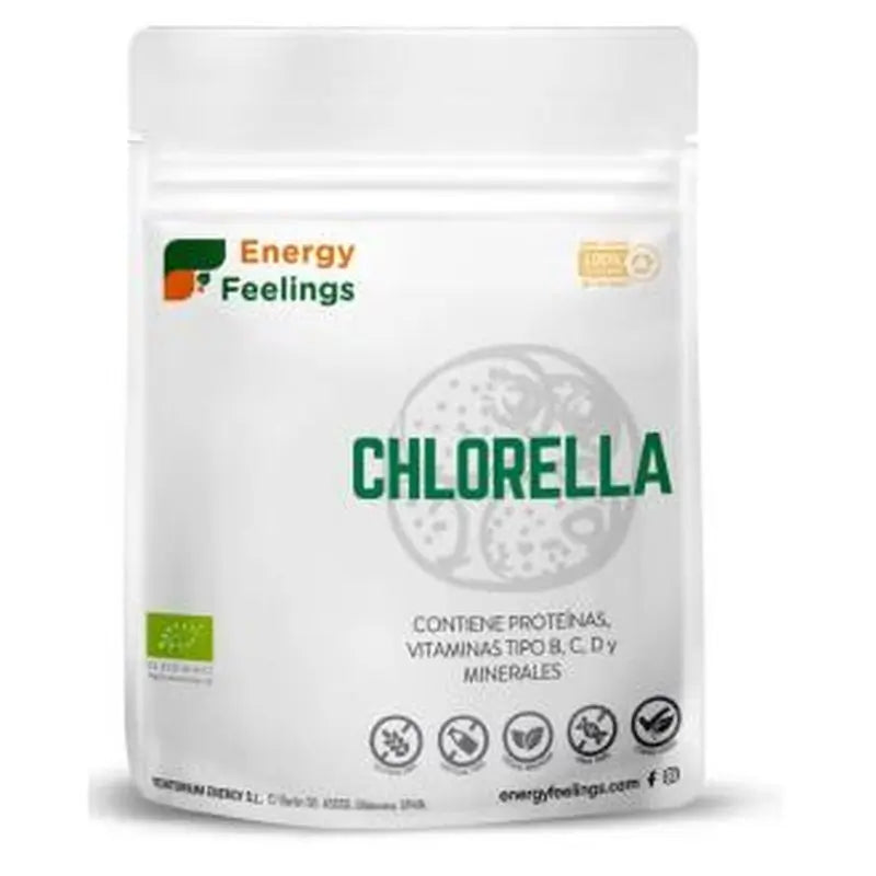 Energy Feelings Chlorella Powder 100Gr. Eco Vegan Sg