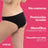 Enna Menstrual Panty Free Cut Medium Flow Day Size 2, Black