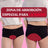 Enna Menstrual Panty Teens Hipster - Medium Flow, 164 Cm, Black