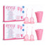 Enna Cycle Easy Menstrual Cup Size M, 2 Cups + Sterilised Box, Pack 2 pcs.