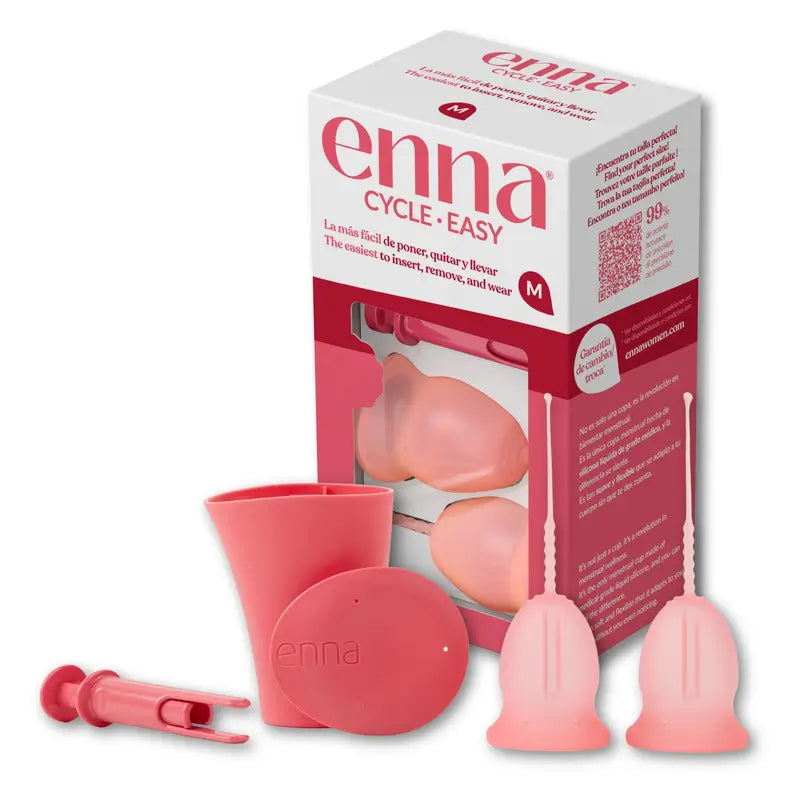 Enna Cycle Easy Size M - 2 Cups + Steriliser Box + Applicator