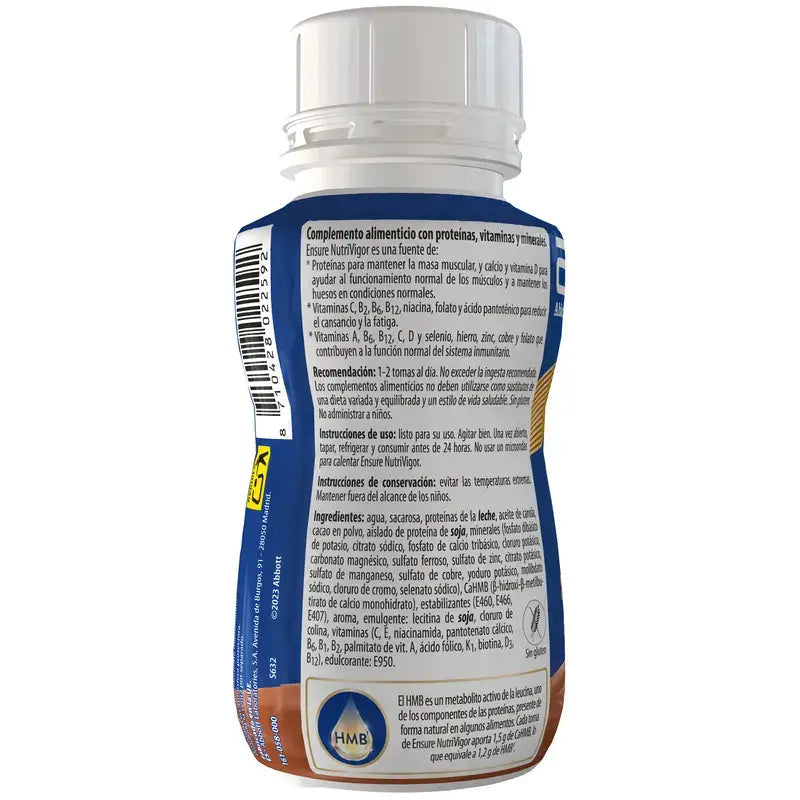 Ensure Nutrivigor Chocolate Milkshake Adult, 4 Bottles x 220ml