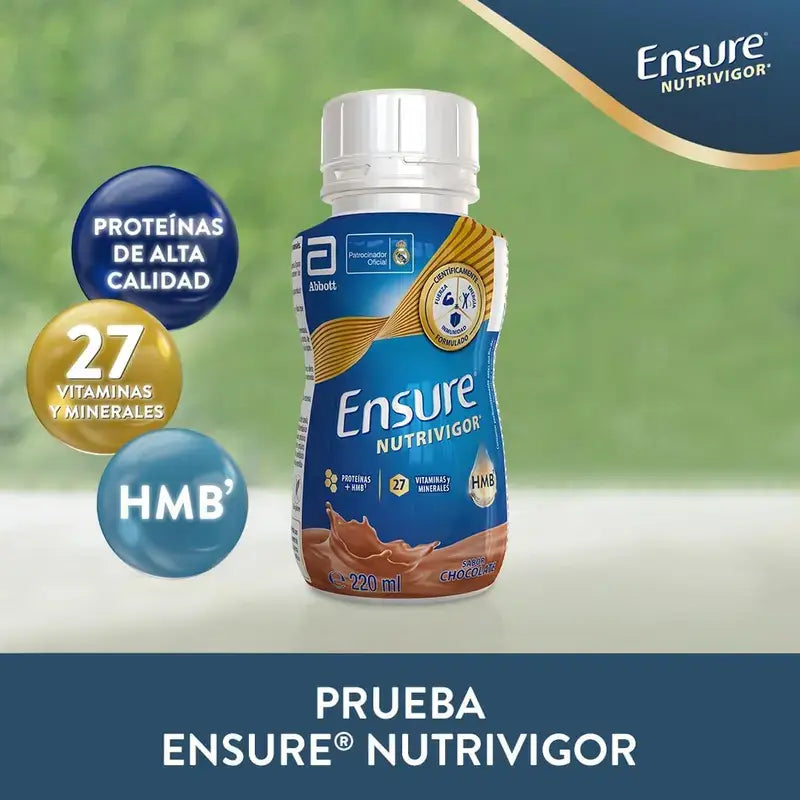 Ensure Nutrivigor Chocolate Milkshake Adult, 4 Bottles x 220ml