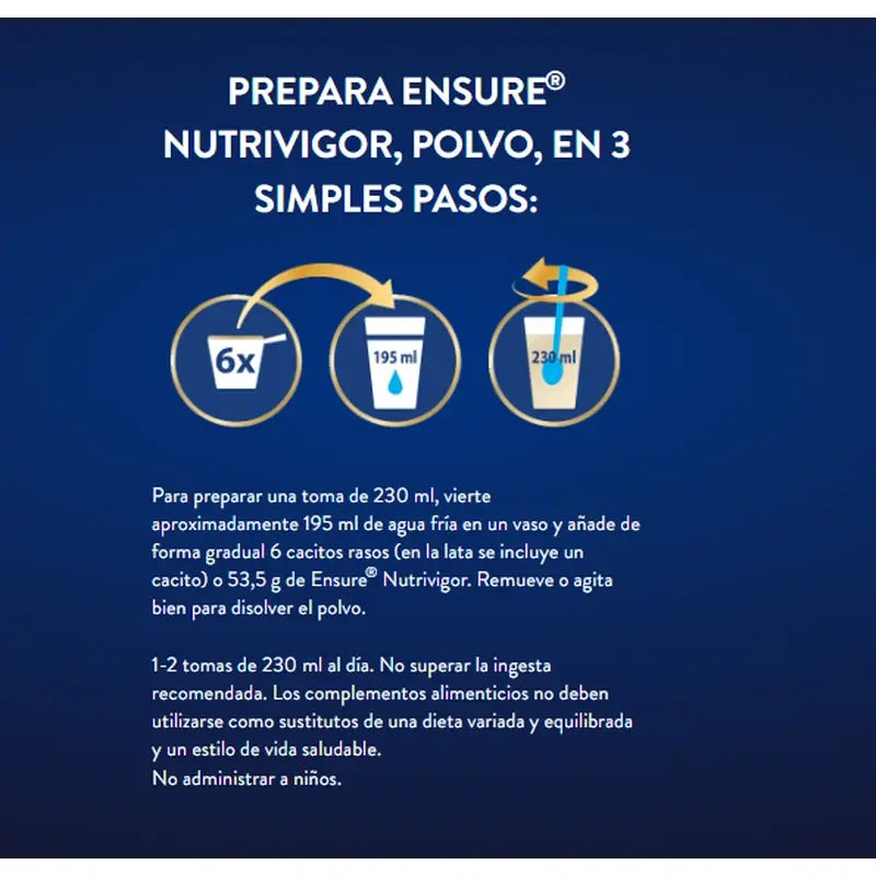 Ensure Nutrivigor Chocolate Cans, Pack 2x850 grams
