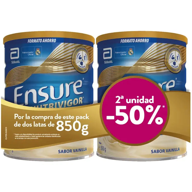 Ensure Nutrivigor Vanilla 2 x 850 g, 1,700 grams