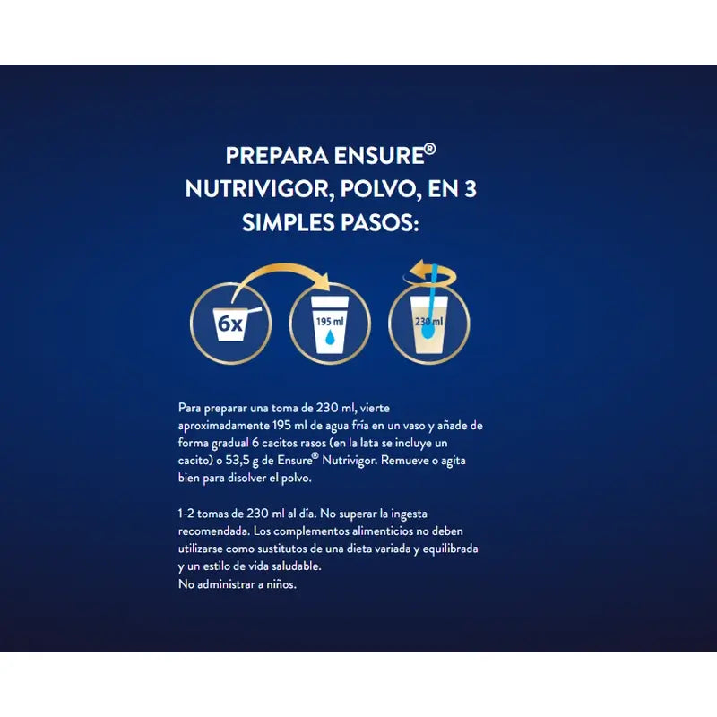 Ensure Nutrivigor Vanilla Cans, Pack 3x850g