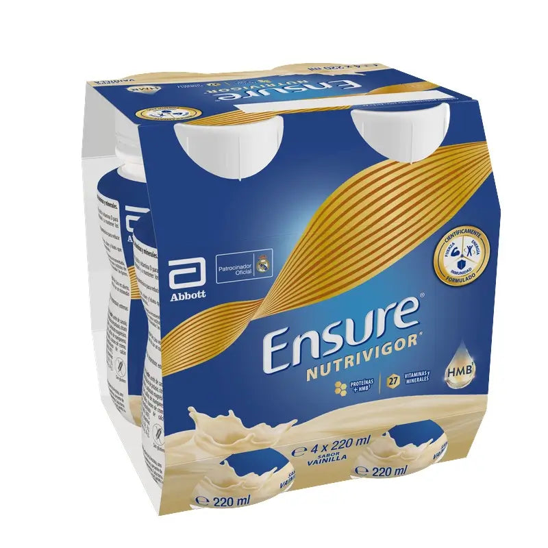 Ensure Nutrivigor Vanilla Milkshake Adult, 4 Bottles x 220 ml