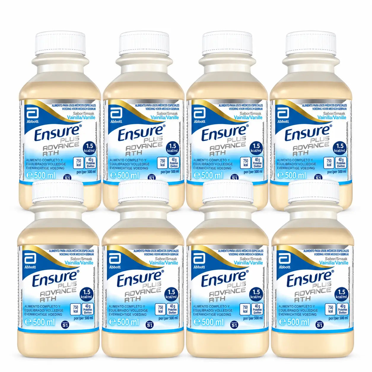 Ensure Plus Advance R.T.H 8 R.T.H Vanilla, 500 Ml