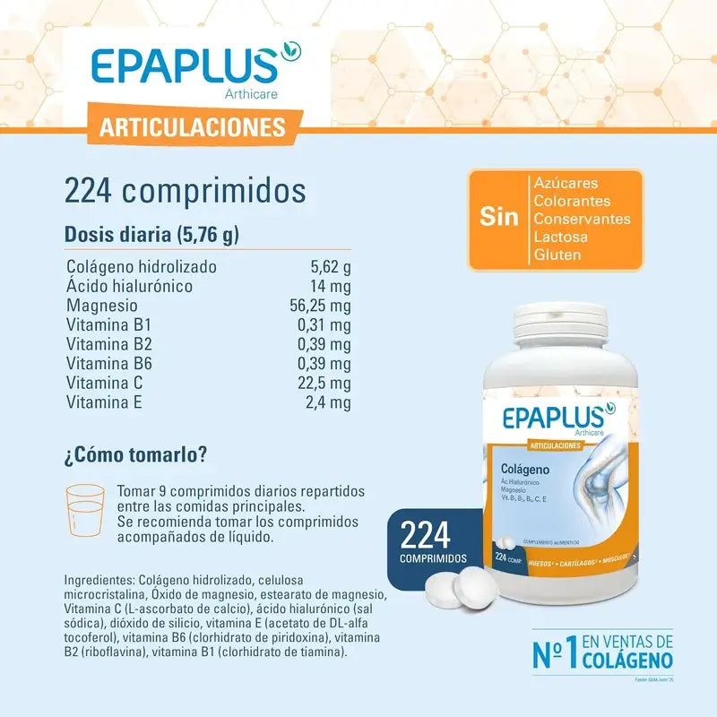 Epaplus Arthicare Collagen Antiox Magnesium + Hyaluronic Acid , 224 tablets