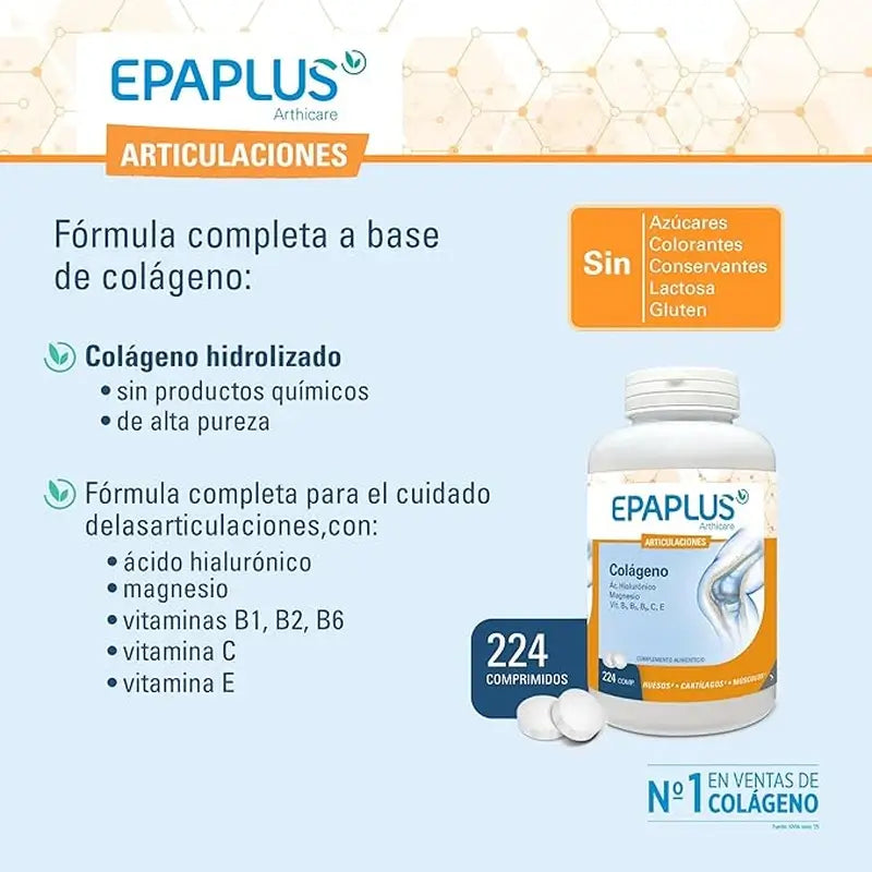 Epaplus Arthicare Collagen Antiox Magnesium + Hyaluronic Acid , 224 tablets