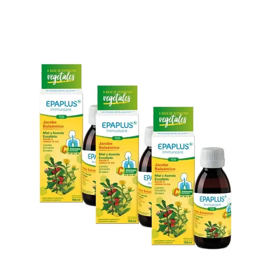 Epaplus Immuncare Cough Syrup for Adults, Lemon Flavour, 150 ml, pack of 3