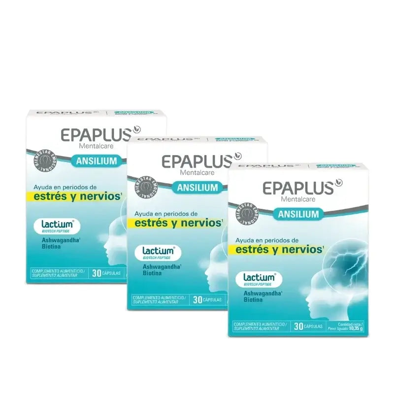Epaplus Mentalcare Ansilium, 30 capsules, pack of 3