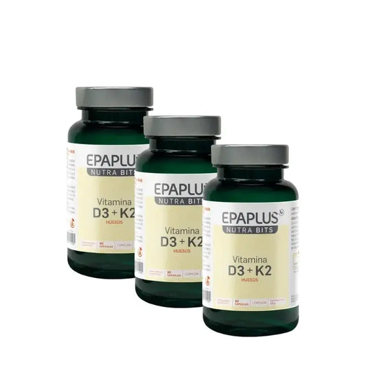Epaplus Nutrabits Vitamin D3+K2, 90 capsules, pack of 3