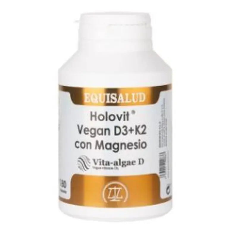 Equisalud Holovit Vegan D3+K2 With Magnesium 180 Capsules