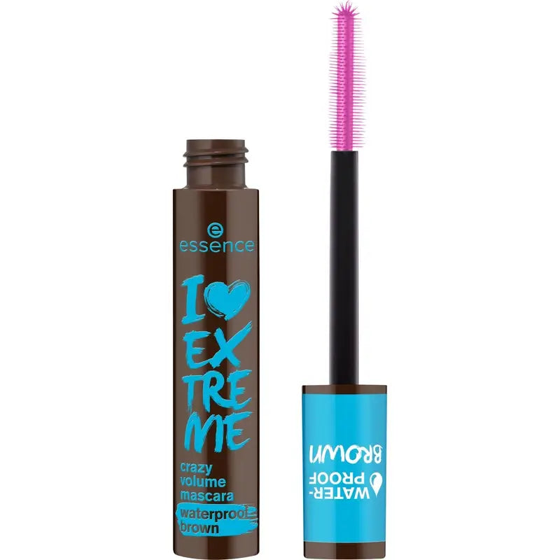 Essence I Love Extreme Crazy Volume Waterproof Brown Mascara 01, 12 ml