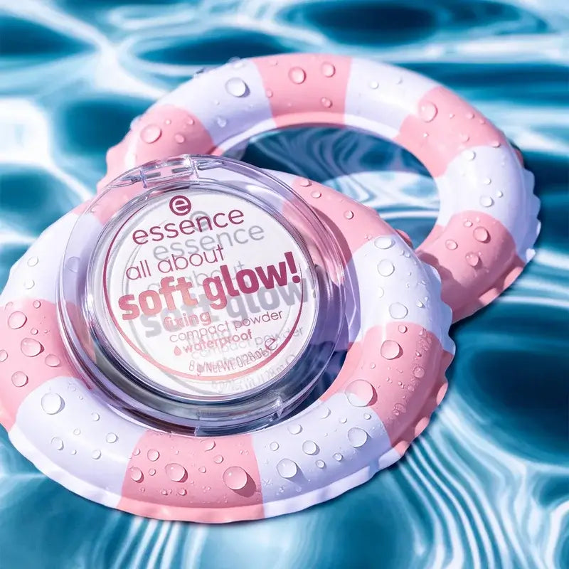Essence Waterproof Compact Powder All About Soft Glow! , 8 gr