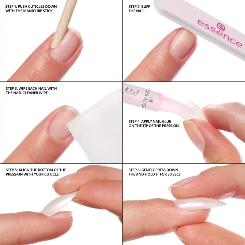 Essence Manicure Set With False Nails What The Fake! Press-On Nails 02 , 28 pieces
