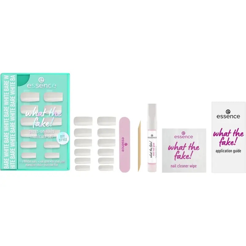 Essence Manicure Set With False Nails What The Fake! Press-On Nails 04 , 28 pieces