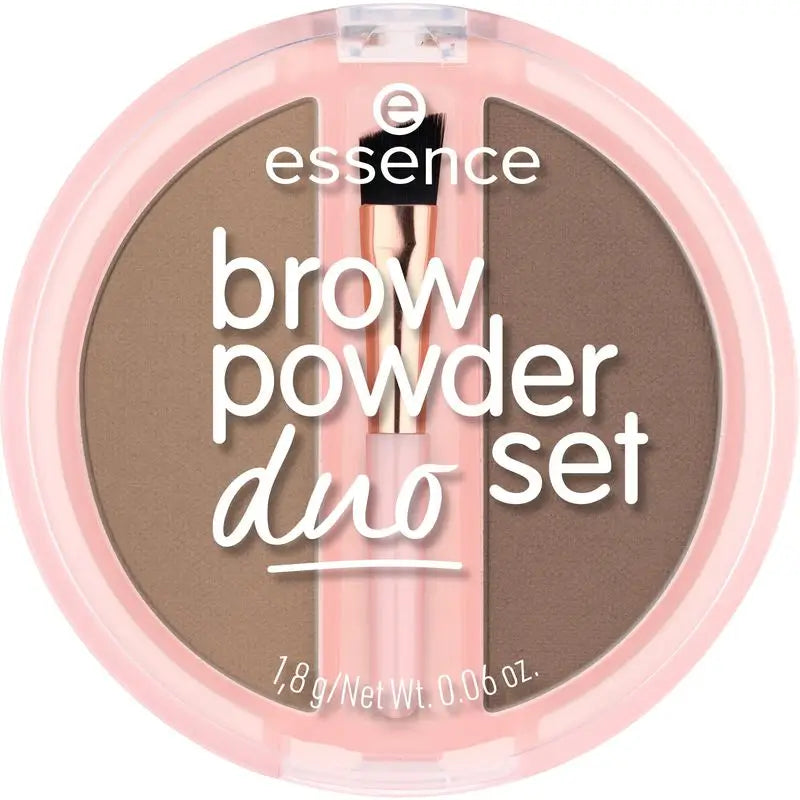 Essence Eyebrow Powder Duo Set 01 Brown, 1.8 g