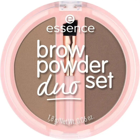 Essence Eyebrow Powder Duo Set 01 Brown, 1.8 g
