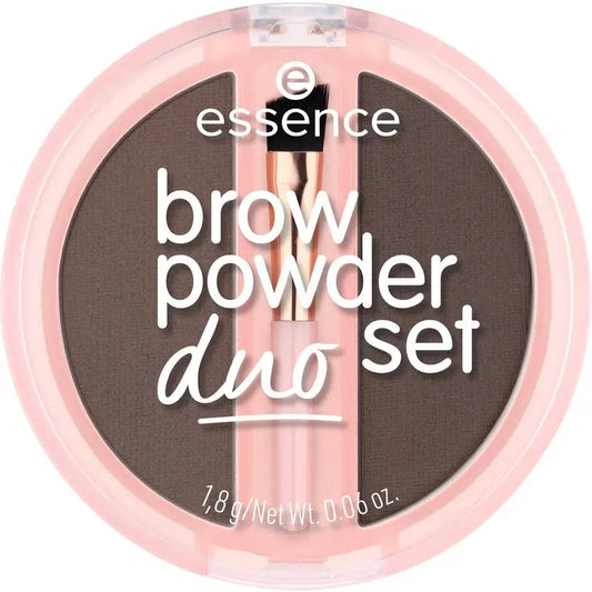 Essence Eyebrow Powder Duo Set 03 Brown, 1.8 g