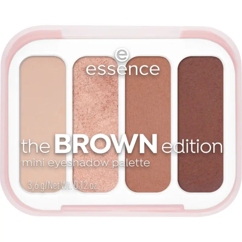Essence Mini Eyeshadow Palette: The Brown Edition, 3.6 g