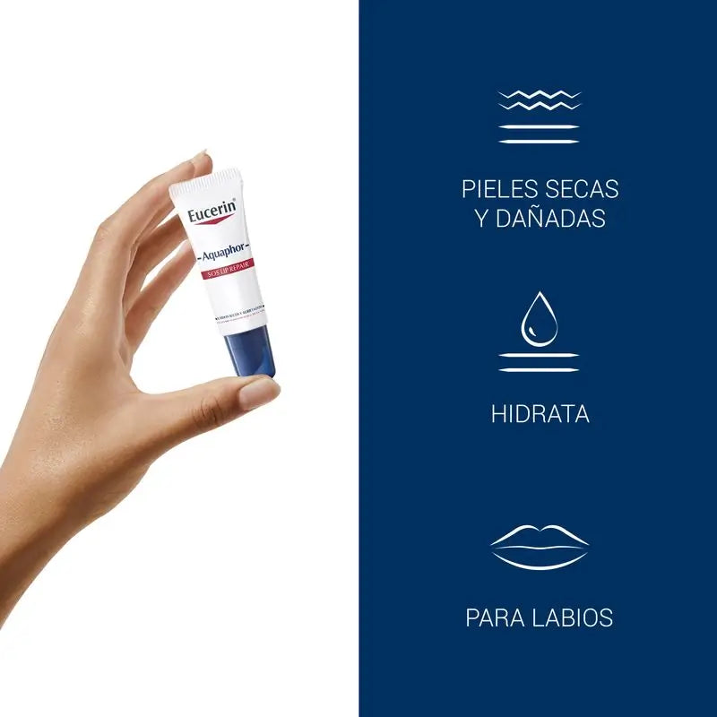 Eucerin Aquaphor Sos Regenerating Lip Care, 10 ml