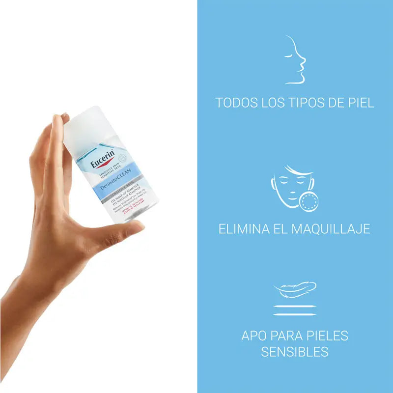 Eucerin Dermatoclean Eye Make-up Remover, 125 ml