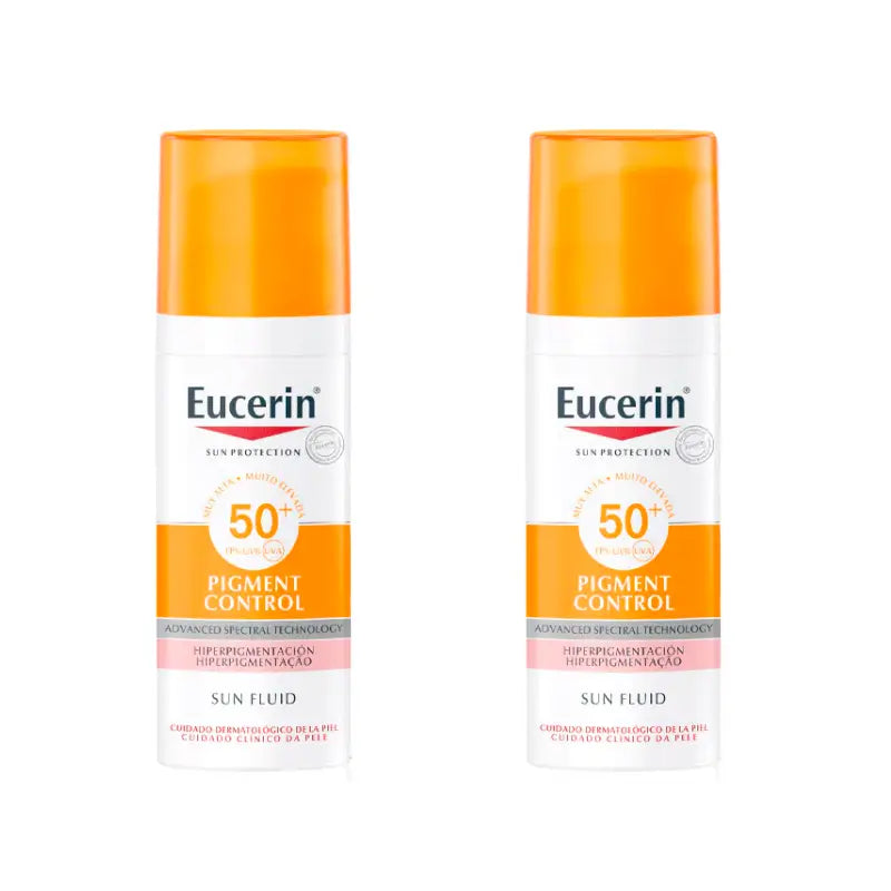 Eucerin Duplo Pigment Control Spf50+ Solar Fluid, 2 x 50 Ml