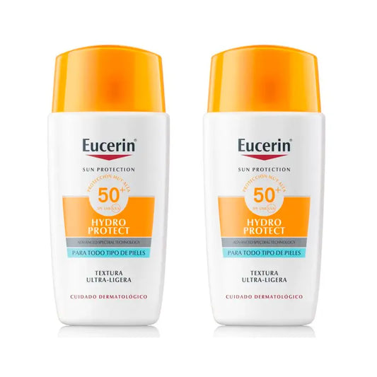 Eucerin Duplo Sun Face Hydro Protect Fluid Spf50+, 2 x 50 Ml