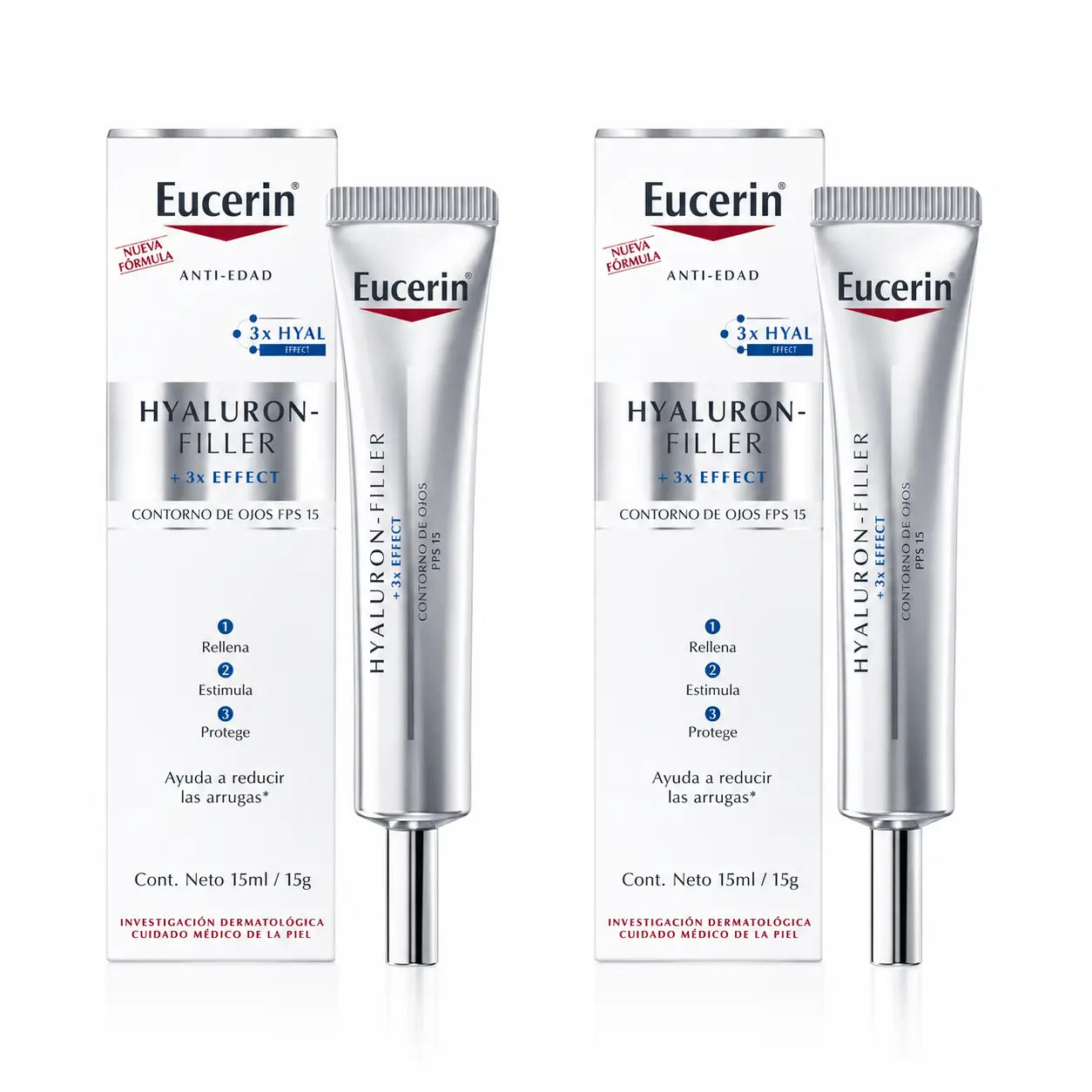 Eucerin Hyaluron Filler Eye Contour, 15 Ml, pack 2