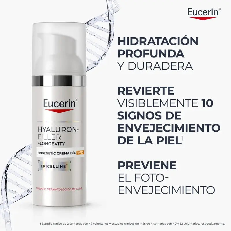 Eucerin Hyaluron-Filler + Longevity Epigenetic Day Cream SPF 30, 50 ml
