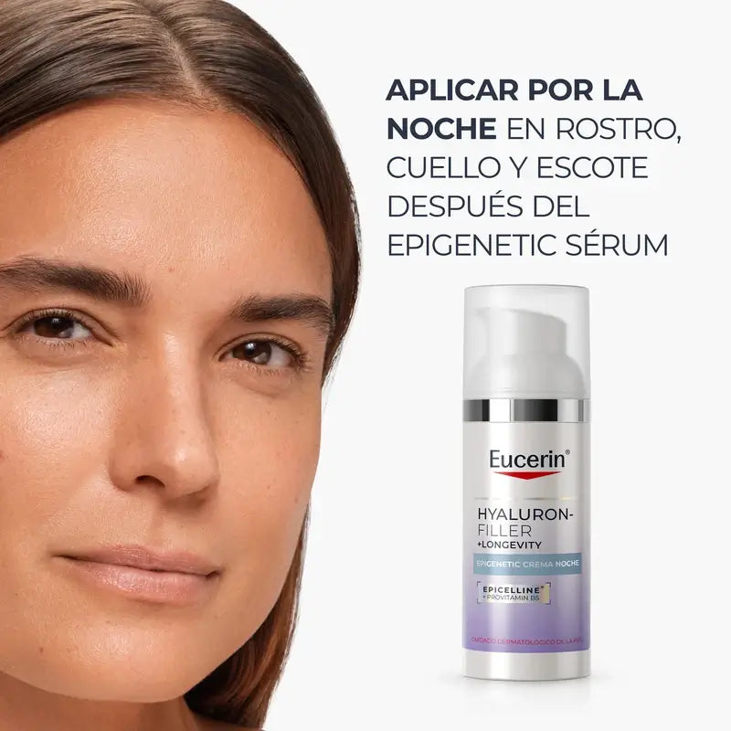 Eucerin Hyaluron-Filler + Longevity Epigenetic Night Cream, 50 ml