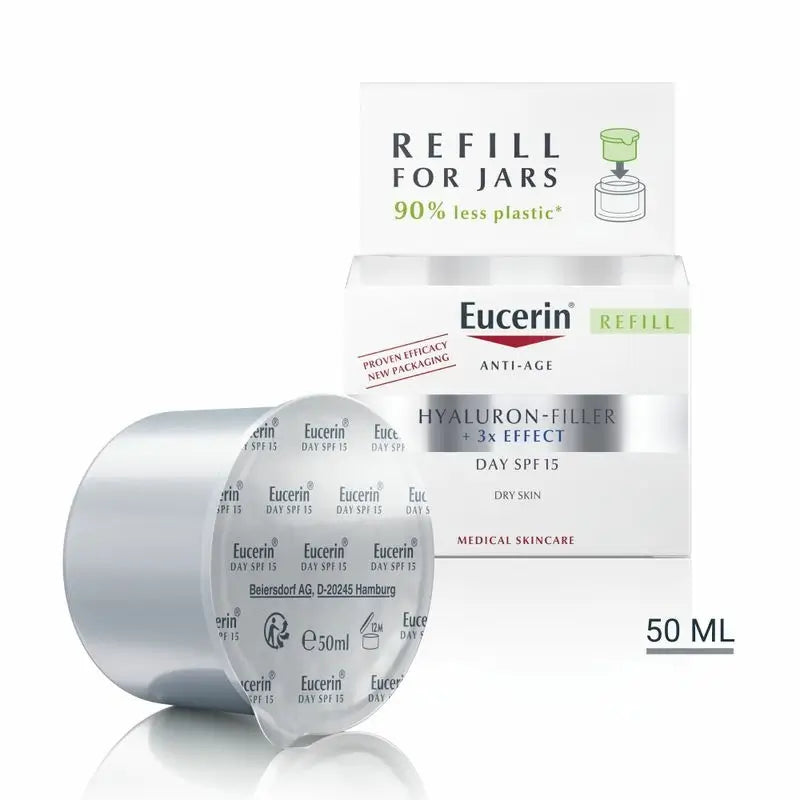 Eucerin Hyaluron Filler Triple Effect X3 Day Fps 15 For Dry Skin, 50 ml