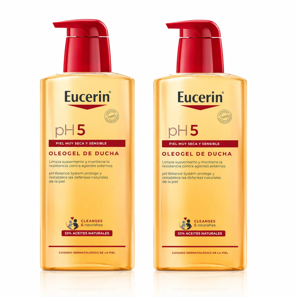 Eucerin Oleogel Shower Gel Ph5, 400ml, pack 2