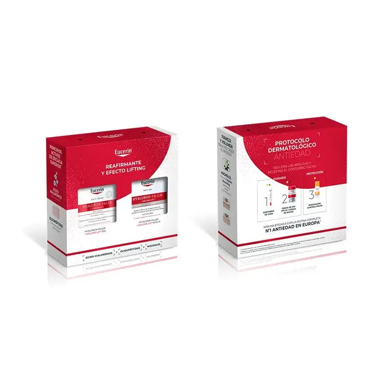 Eucerin Pack Anti-Ageing Hyaluron-Filler + Volume-Lift Day Cream Fps 15 50Ml + Night Cream 50Ml