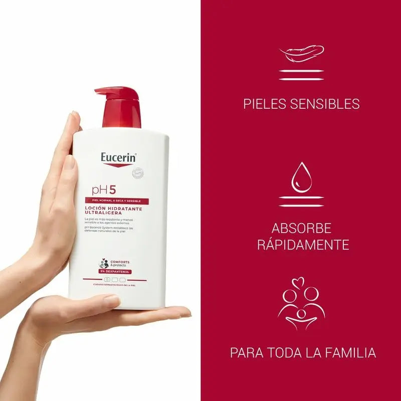 Eucerin Ph5 Ultralight Lotion, 1000 ml