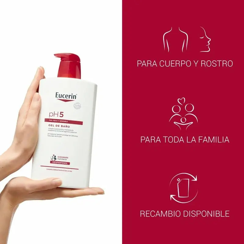 Eucerin Ph5 Body Wash, 1000 ml