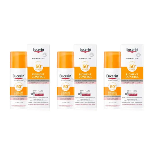 Eucerin Pigment Control Spf50+ Solar Fluid, 3X50 Ml