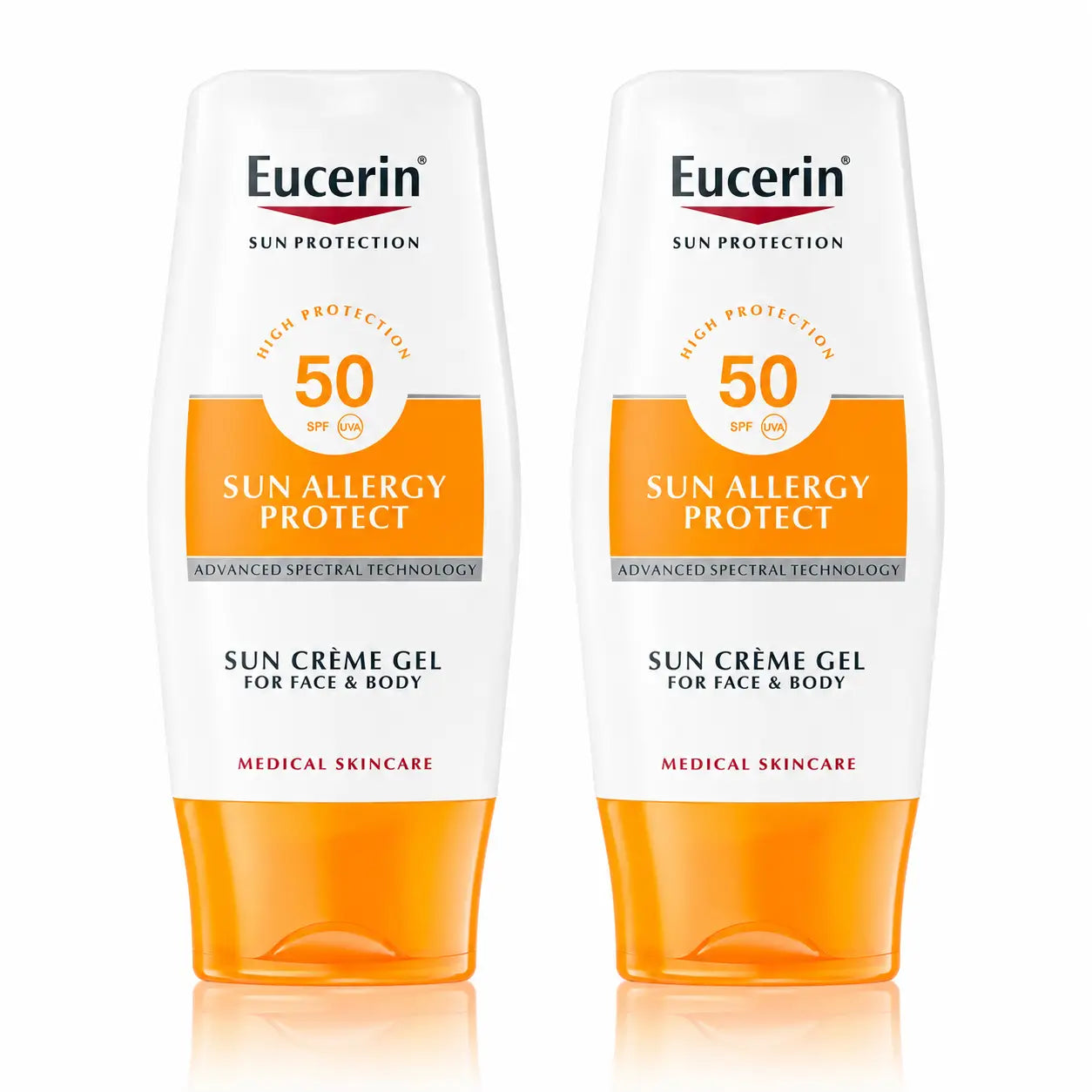 Eucerin Solar Gel Creme Allergy, 150 Ml, pack 2