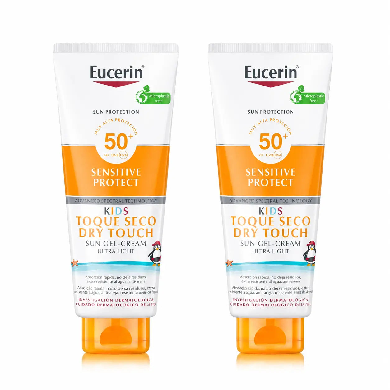 Eucerin Solar Kids Sensitive Protect Gel Cream Spf50+ , 400 Ml , pack 2