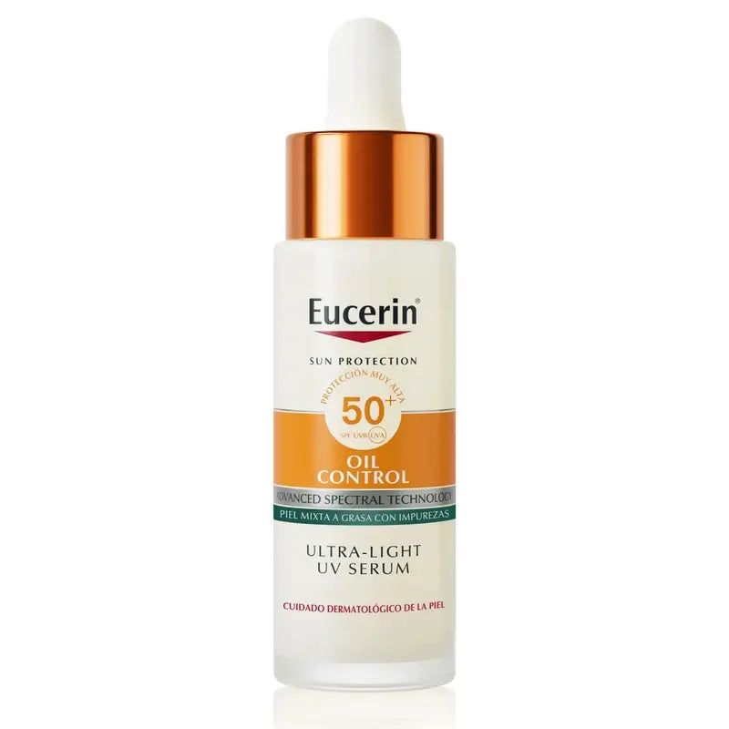 Eucerin Sun Face Oil Control Uv Serum Spf50+ , 30 ml