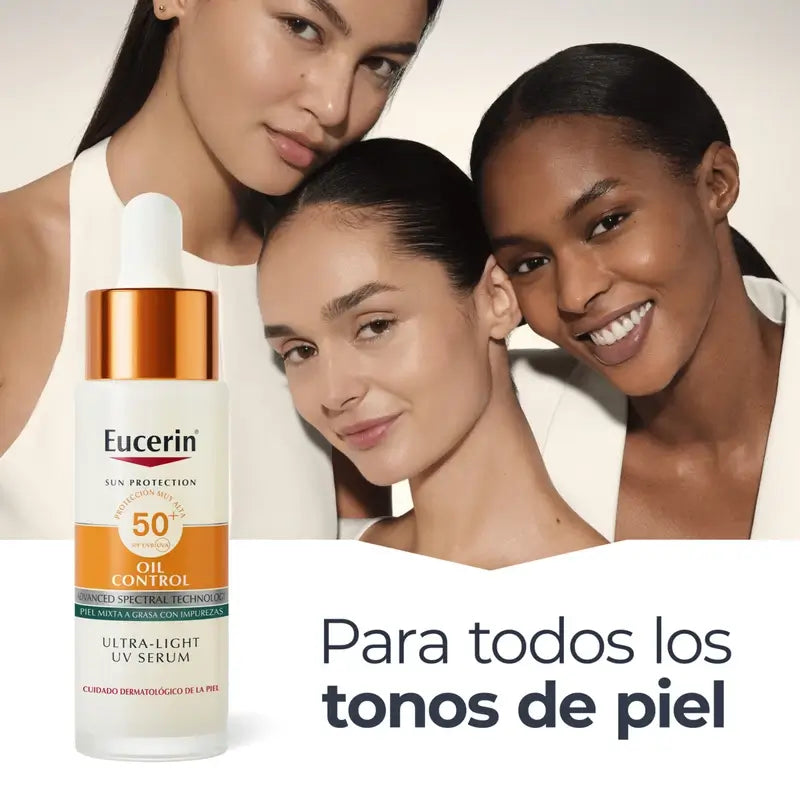 Eucerin Sun Face Oil Control Uv Serum Spf50+ , 30 ml