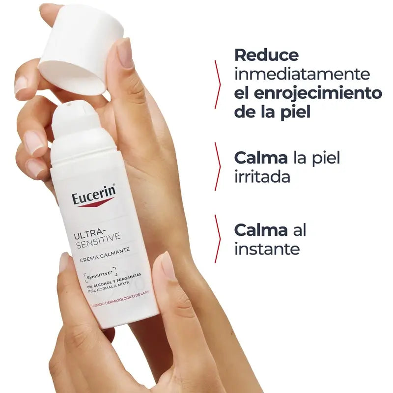 Eucerin Ultra-Sensitive Soothing Cream for Normal to Combination Skin, 50 ml
