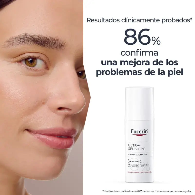 Eucerin Ultra-Sensitive Soothing Cream for Normal to Combination Skin, 50 ml