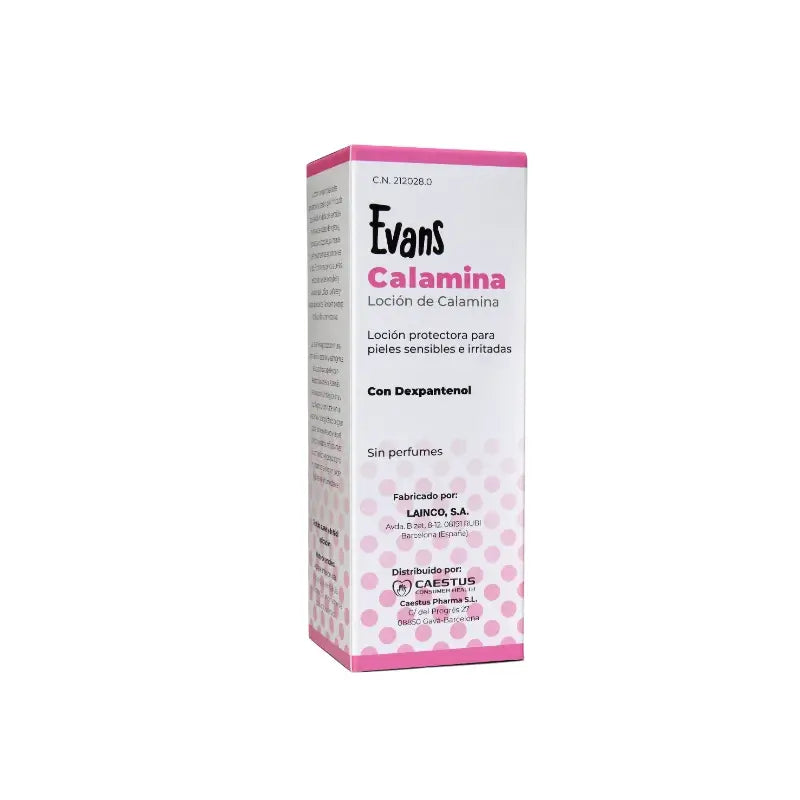 Evans Calamine Lotion with Dexpanthenol, 125 ml