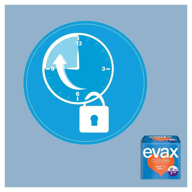 Evax Cottonlike Super Pads with Wings 12 Units