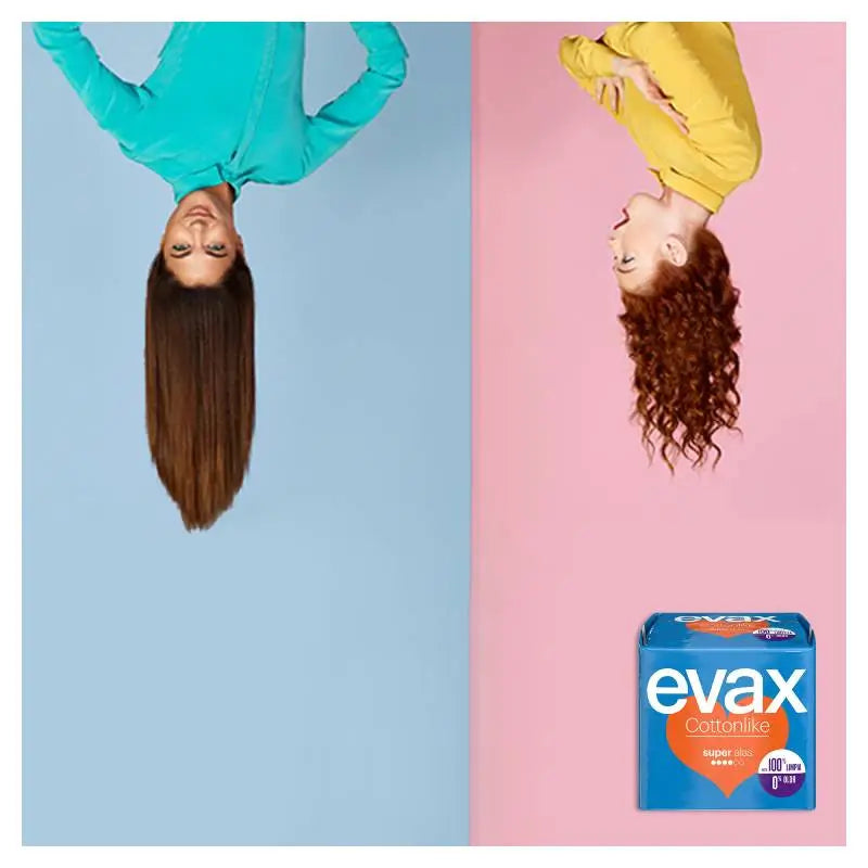 Evax Cottonlike Super Pads with Wings 12 Units